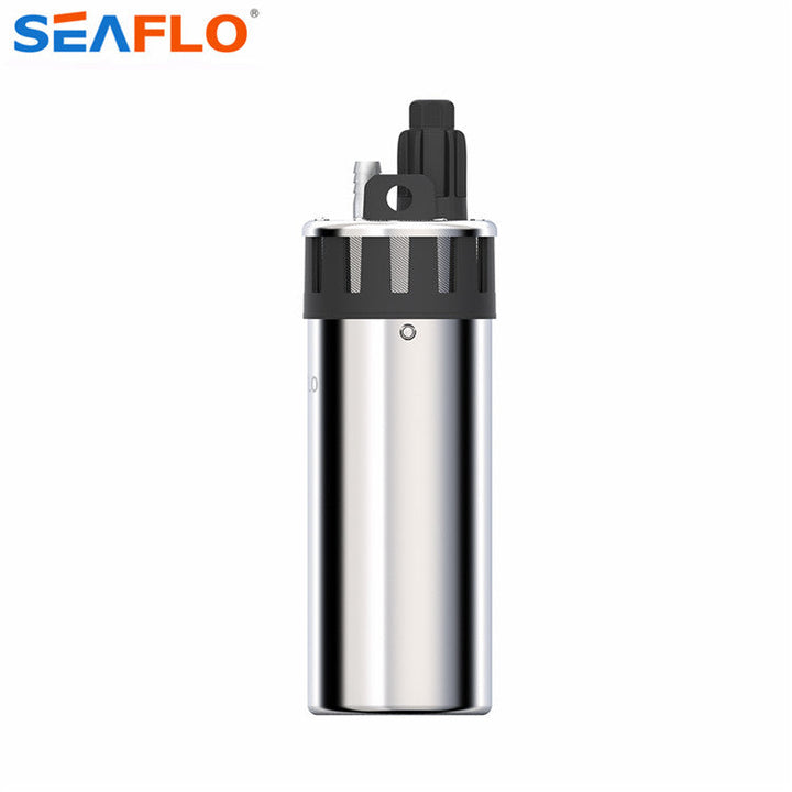 SEAFLO 24v Submersible Pump 103GPH, 100' Depth / 230' Head  SEAFLO- Off-Grid Distribution Off-Grid Off Grid Living Solutions Cabin Cottage Camp Solar Panel Water Heater Hunting Fishing Boats RVs Outdoors